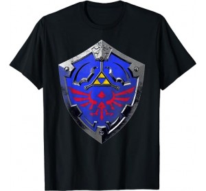 Nintendo Zelda Hylian Shield Color Vintage Graphic T-Shirt